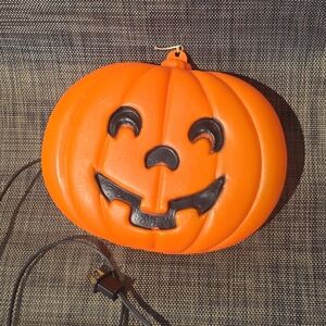 Source Unknown Orange and Black Pumpkin Decor